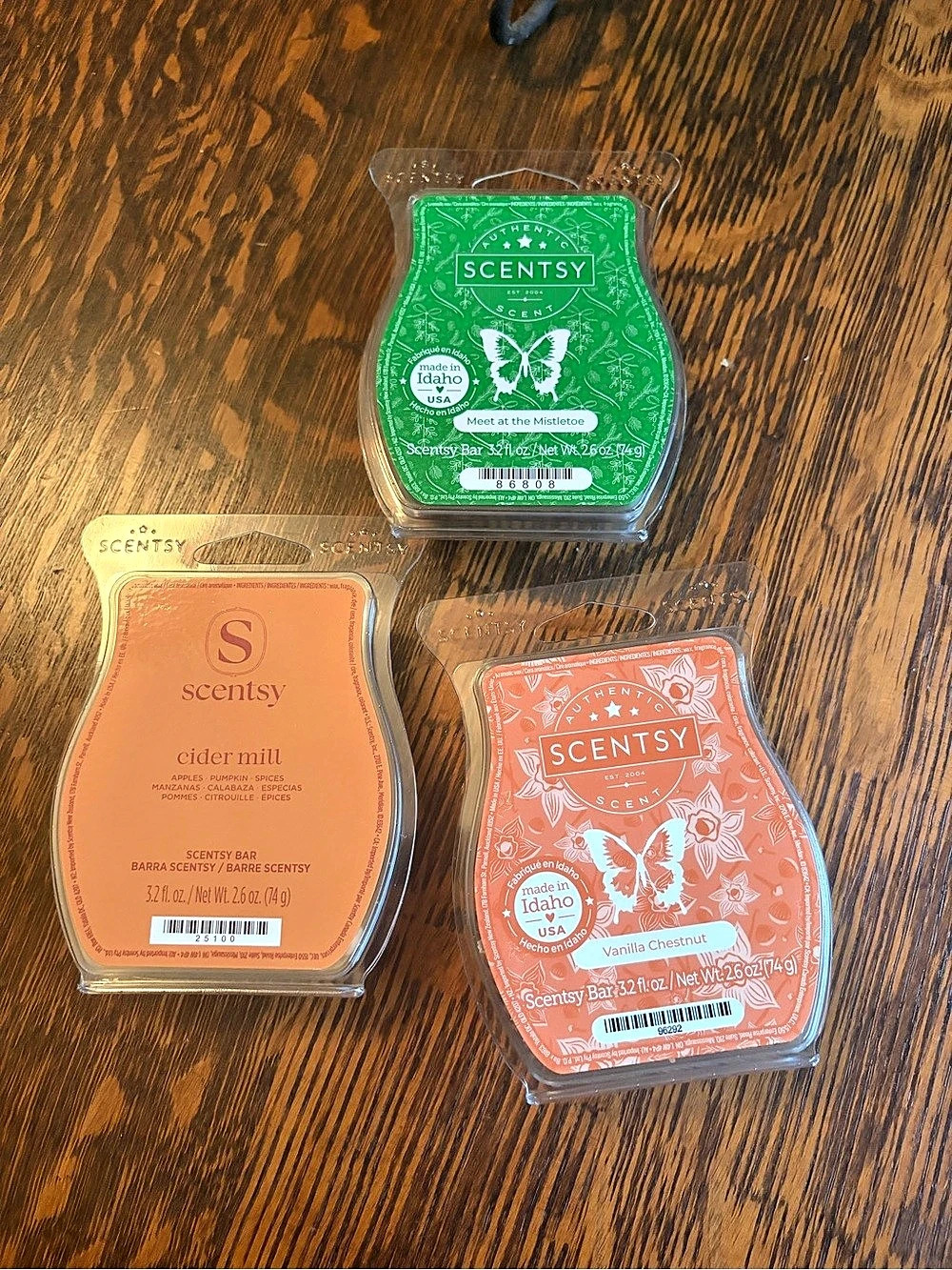 Scentsy Wax Bars 3-Pack NWT